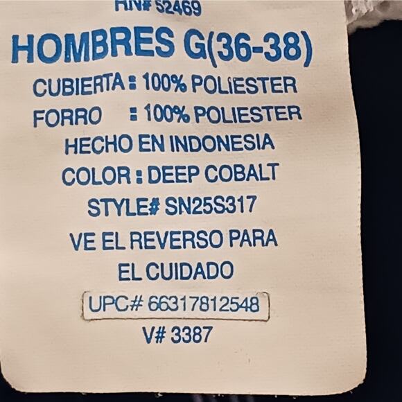 Sand n Sun Swim Trunks Mens L (36-38) Blue Tropical Island Mesh Lined Pockets - Picture 10 of 11